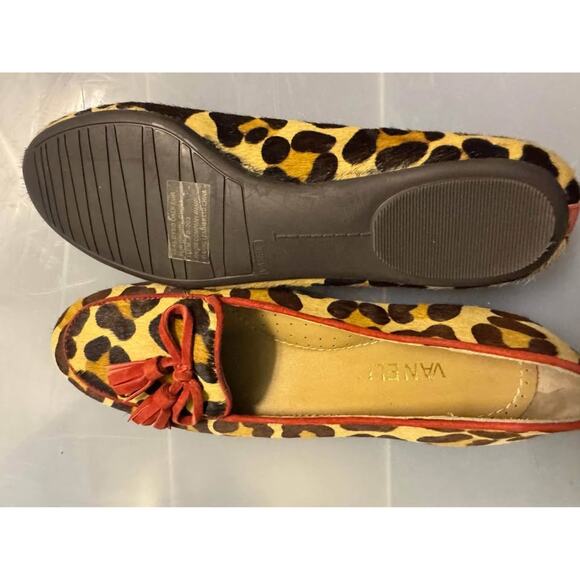 Vaneli Leopard Print with Bow Shoes Flats Animal Print Size 7M - Picture 4 of 10